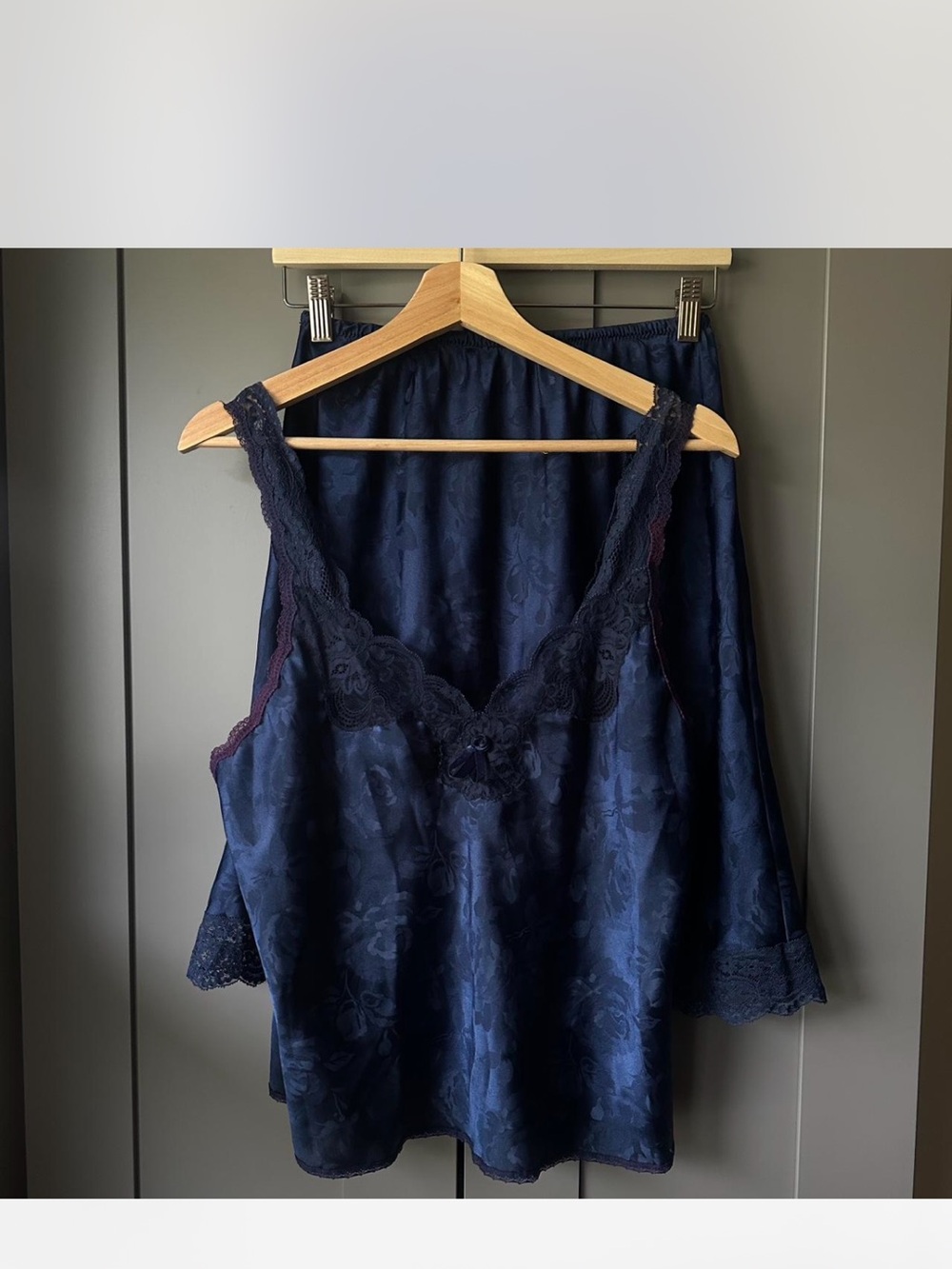 Dior Navy Slip Skirt / tank set